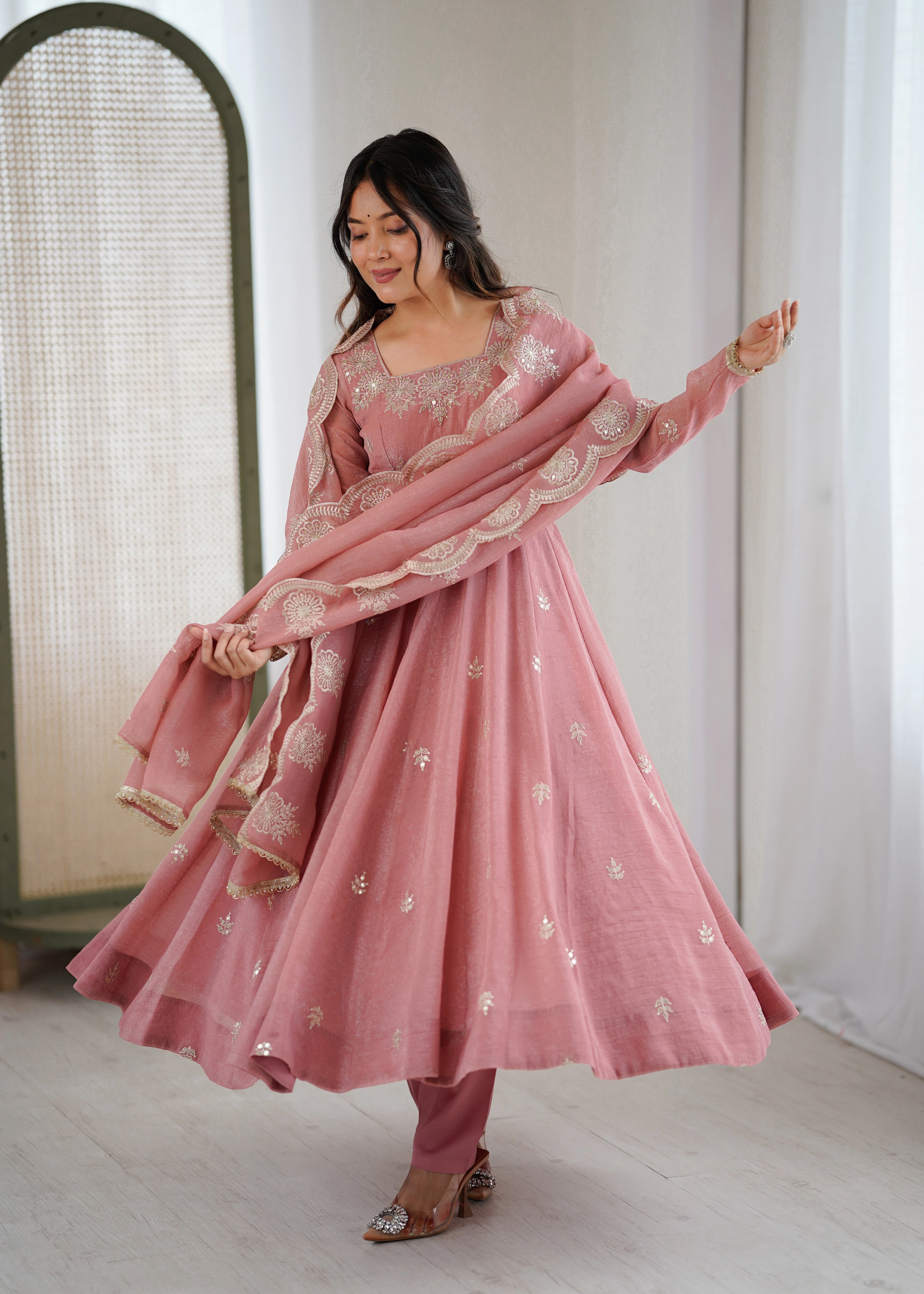Mahira Embroidery Sequins Gown – Kalyanja